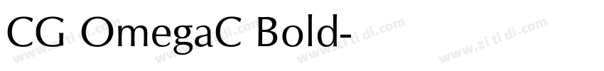 CG OmegaC Bold字体转换